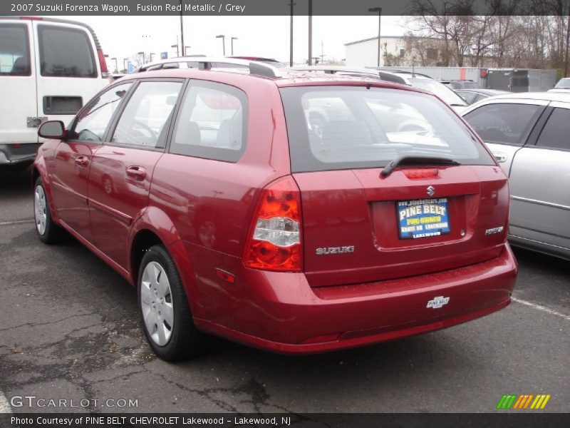 Fusion Red Metallic / Grey 2007 Suzuki Forenza Wagon