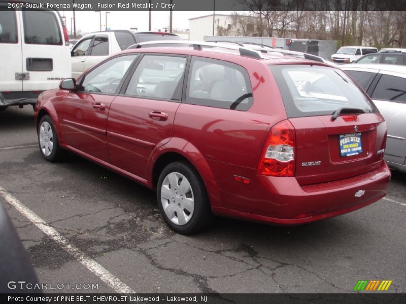 Fusion Red Metallic / Grey 2007 Suzuki Forenza Wagon