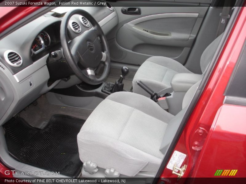 Fusion Red Metallic / Grey 2007 Suzuki Forenza Wagon