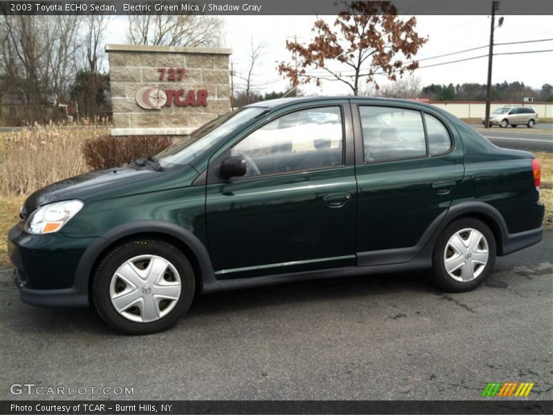 Electric Green Mica / Shadow Gray 2003 Toyota ECHO Sedan