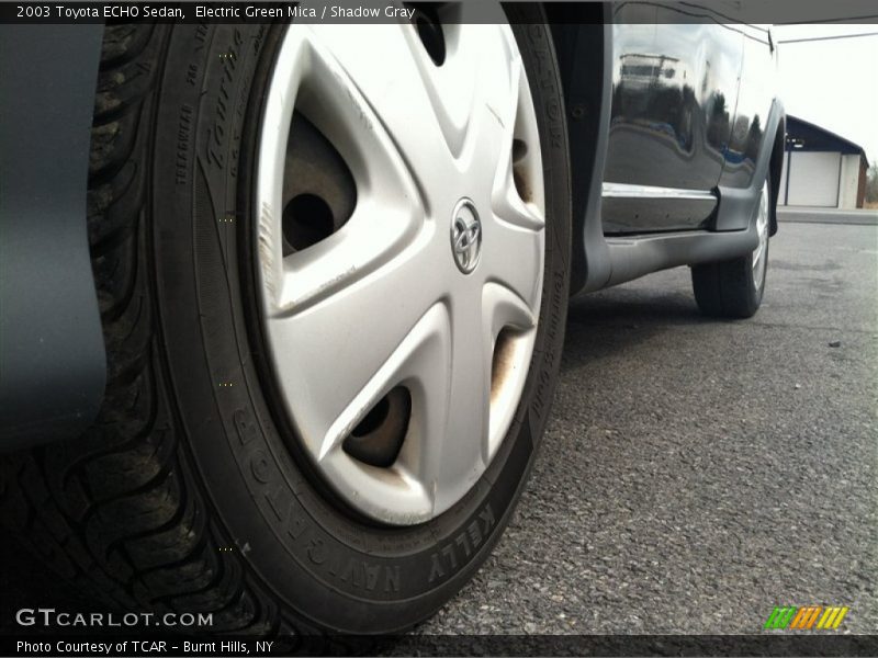 Electric Green Mica / Shadow Gray 2003 Toyota ECHO Sedan