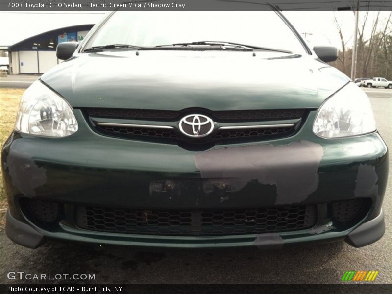 Electric Green Mica / Shadow Gray 2003 Toyota ECHO Sedan