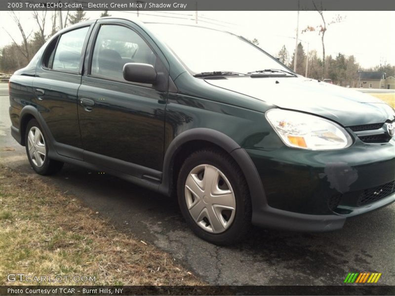 Electric Green Mica / Shadow Gray 2003 Toyota ECHO Sedan