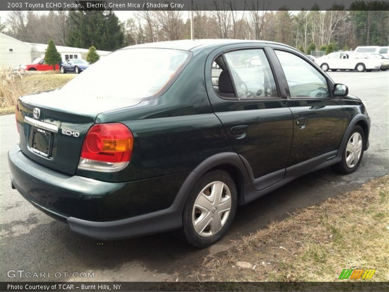Electric Green Mica / Shadow Gray 2003 Toyota ECHO Sedan