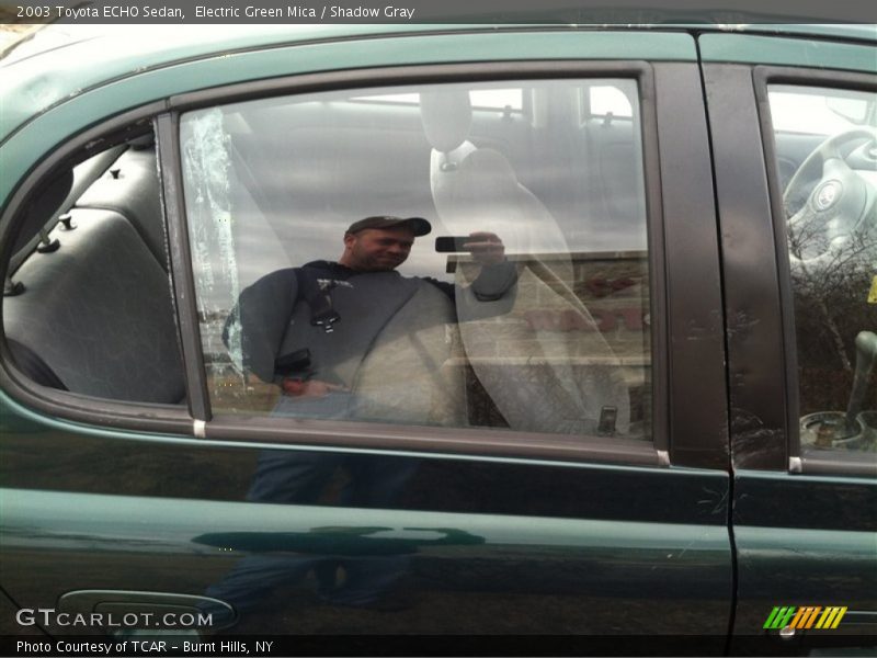 Electric Green Mica / Shadow Gray 2003 Toyota ECHO Sedan