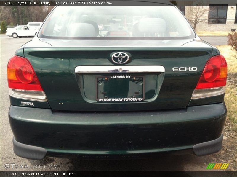 Electric Green Mica / Shadow Gray 2003 Toyota ECHO Sedan