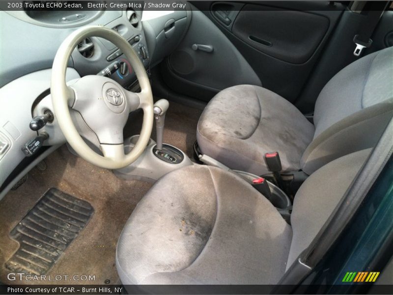 Electric Green Mica / Shadow Gray 2003 Toyota ECHO Sedan