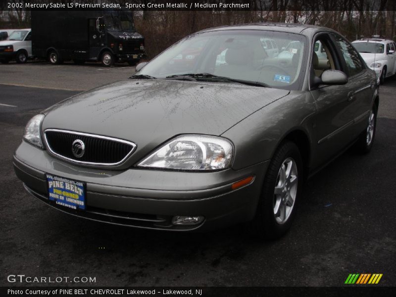 Spruce Green Metallic / Medium Parchment 2002 Mercury Sable LS Premium Sedan