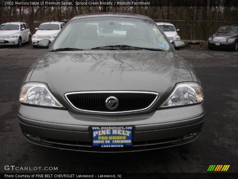 Spruce Green Metallic / Medium Parchment 2002 Mercury Sable LS Premium Sedan
