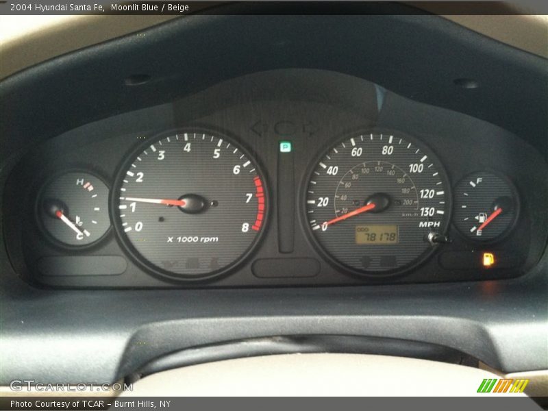 Moonlit Blue / Beige 2004 Hyundai Santa Fe