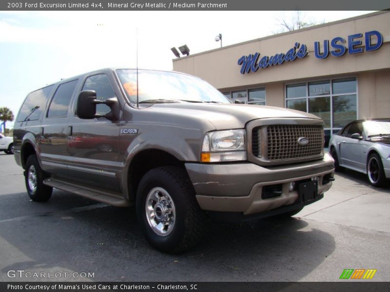 Mineral Grey Metallic / Medium Parchment 2003 Ford Excursion Limited 4x4