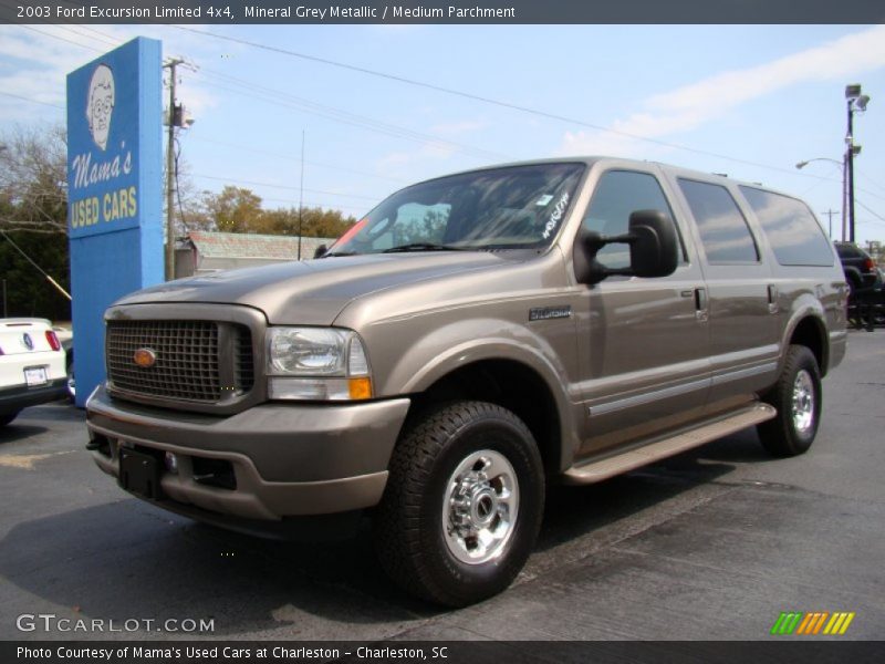 Mineral Grey Metallic / Medium Parchment 2003 Ford Excursion Limited 4x4