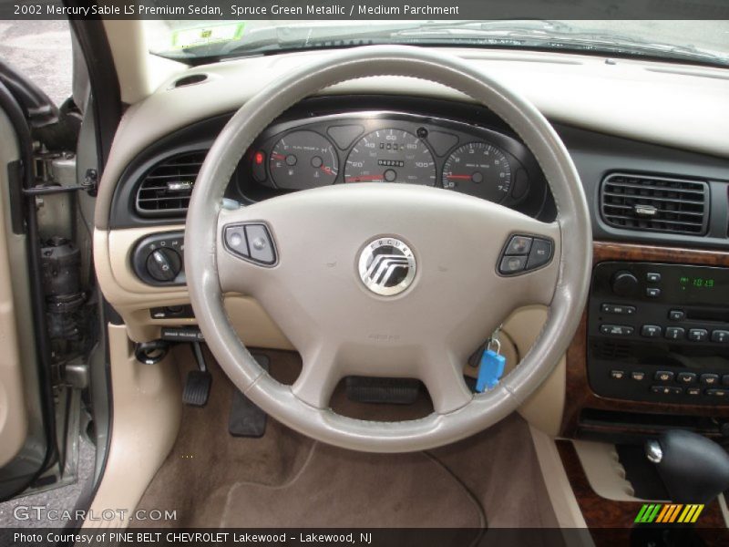 Spruce Green Metallic / Medium Parchment 2002 Mercury Sable LS Premium Sedan