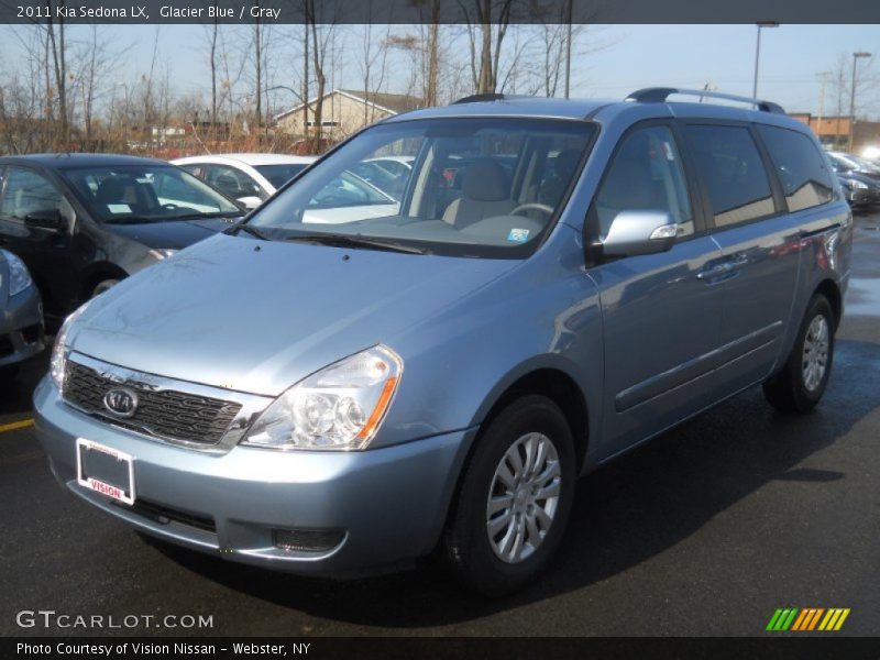 Glacier Blue / Gray 2011 Kia Sedona LX