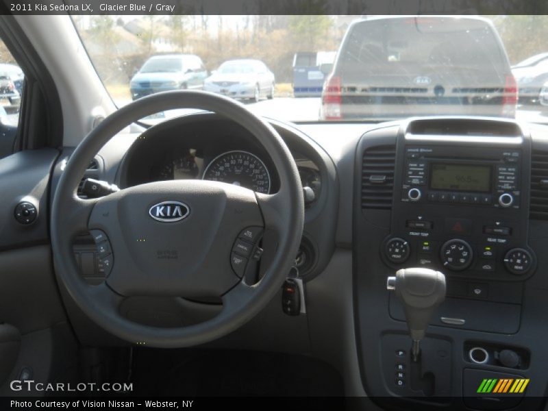 Glacier Blue / Gray 2011 Kia Sedona LX