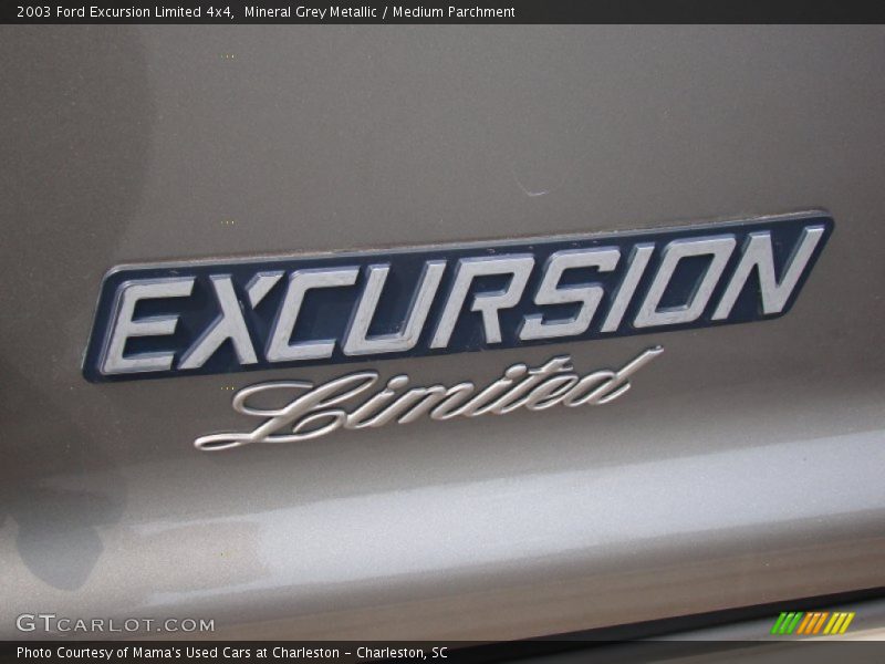 Mineral Grey Metallic / Medium Parchment 2003 Ford Excursion Limited 4x4