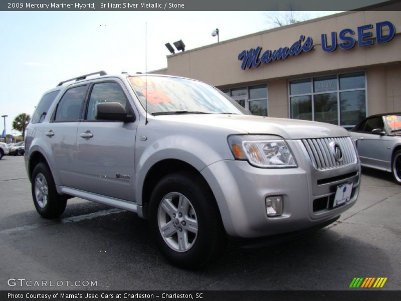 Brilliant Silver Metallic / Stone 2009 Mercury Mariner Hybrid