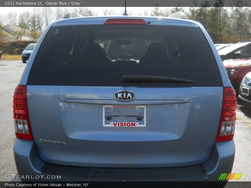 Glacier Blue / Gray 2011 Kia Sedona LX