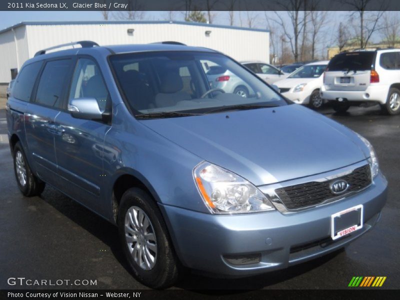 Glacier Blue / Gray 2011 Kia Sedona LX