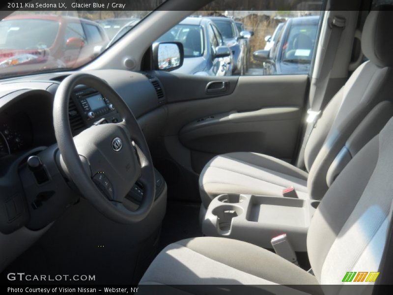 Glacier Blue / Gray 2011 Kia Sedona LX