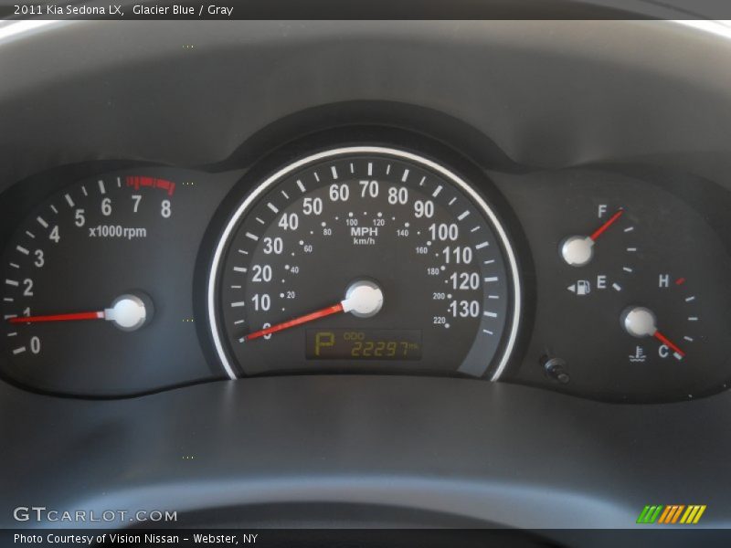 Glacier Blue / Gray 2011 Kia Sedona LX