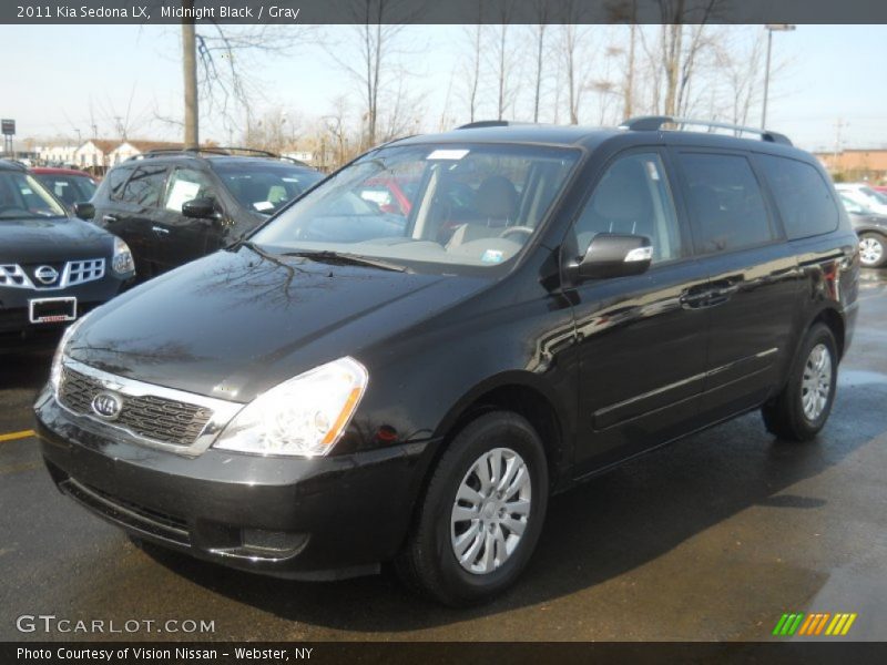 Midnight Black / Gray 2011 Kia Sedona LX