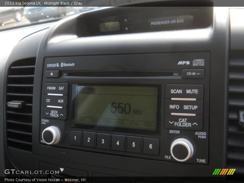 Midnight Black / Gray 2011 Kia Sedona LX