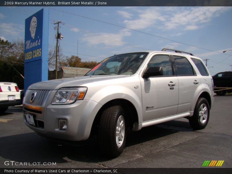 Brilliant Silver Metallic / Stone 2009 Mercury Mariner Hybrid
