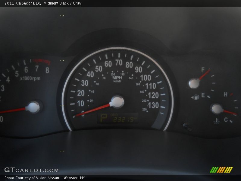 Midnight Black / Gray 2011 Kia Sedona LX