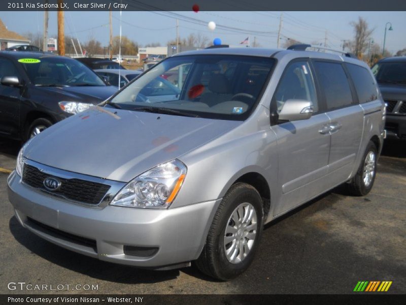 Clear Silver / Gray 2011 Kia Sedona LX
