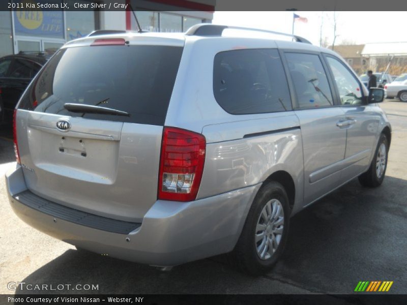 Clear Silver / Gray 2011 Kia Sedona LX