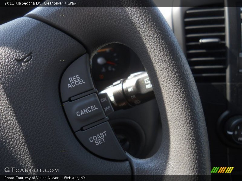 Clear Silver / Gray 2011 Kia Sedona LX