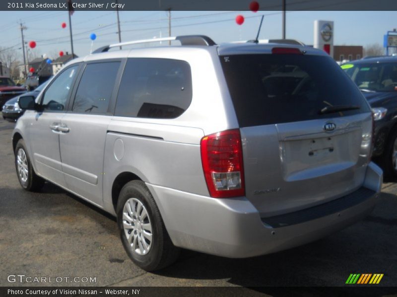Clear Silver / Gray 2011 Kia Sedona LX