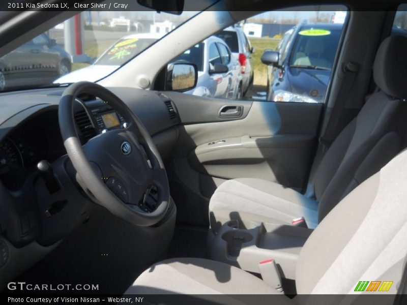 Clear Silver / Gray 2011 Kia Sedona LX