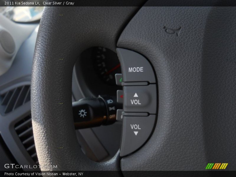 Clear Silver / Gray 2011 Kia Sedona LX