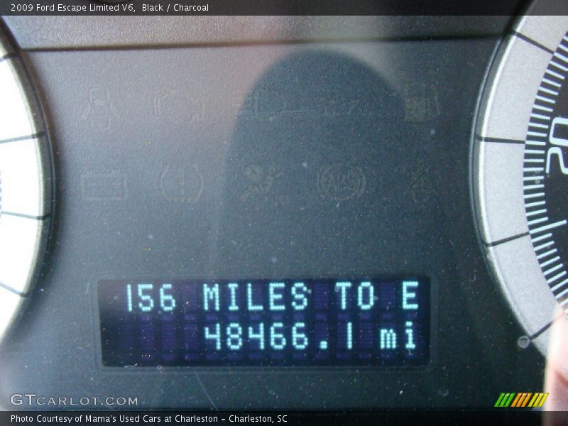 Black / Charcoal 2009 Ford Escape Limited V6