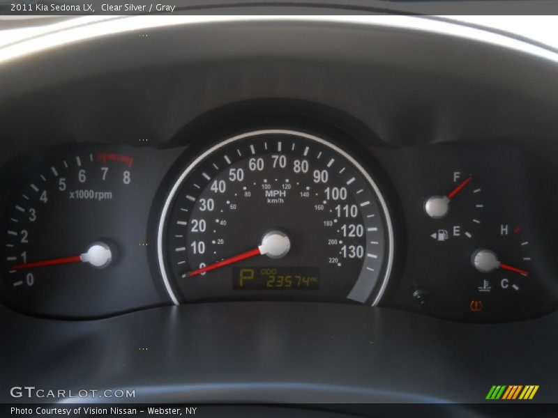 Clear Silver / Gray 2011 Kia Sedona LX