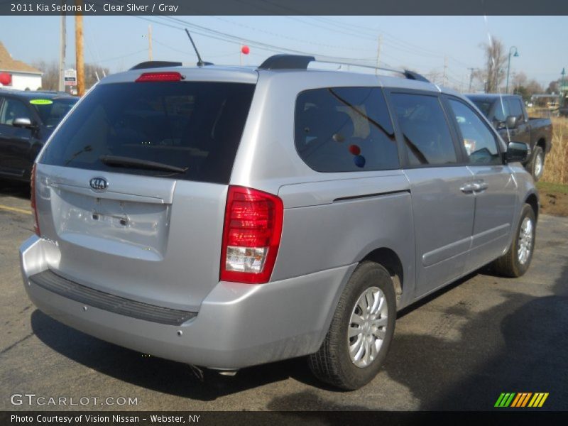 Clear Silver / Gray 2011 Kia Sedona LX