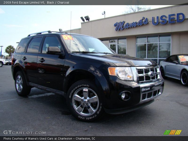 Black / Charcoal 2009 Ford Escape Limited V6
