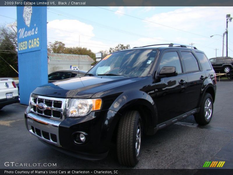 Black / Charcoal 2009 Ford Escape Limited V6