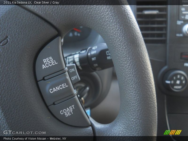 Clear Silver / Gray 2011 Kia Sedona LX