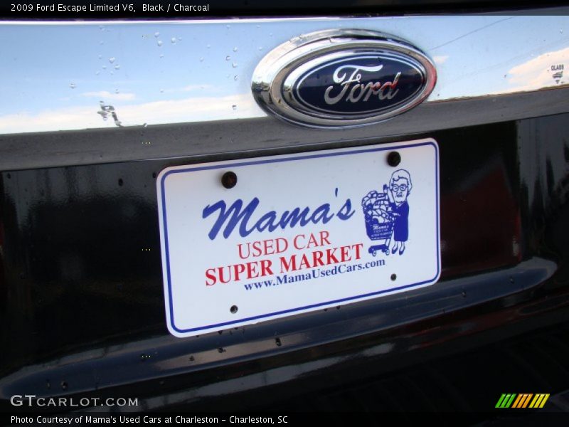 Black / Charcoal 2009 Ford Escape Limited V6
