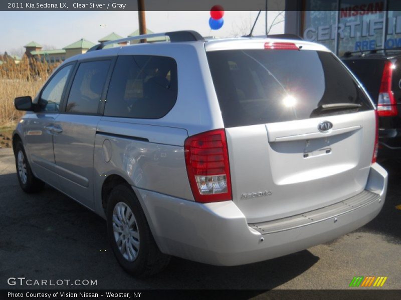 Clear Silver / Gray 2011 Kia Sedona LX