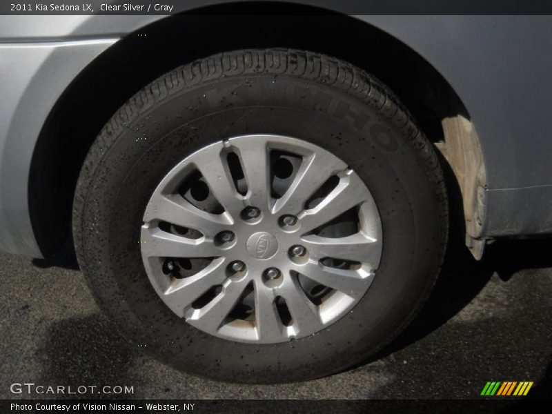 Clear Silver / Gray 2011 Kia Sedona LX