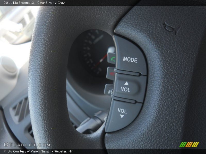 Clear Silver / Gray 2011 Kia Sedona LX