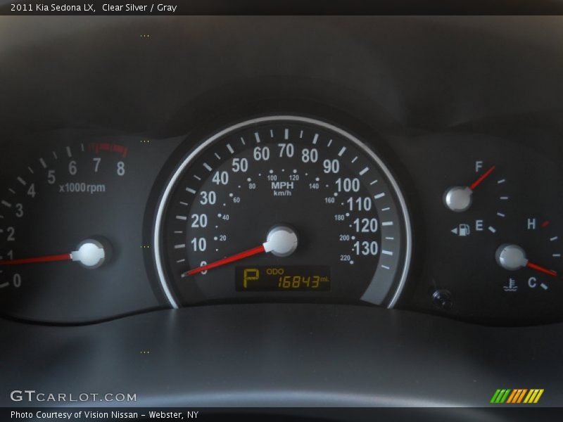 Clear Silver / Gray 2011 Kia Sedona LX
