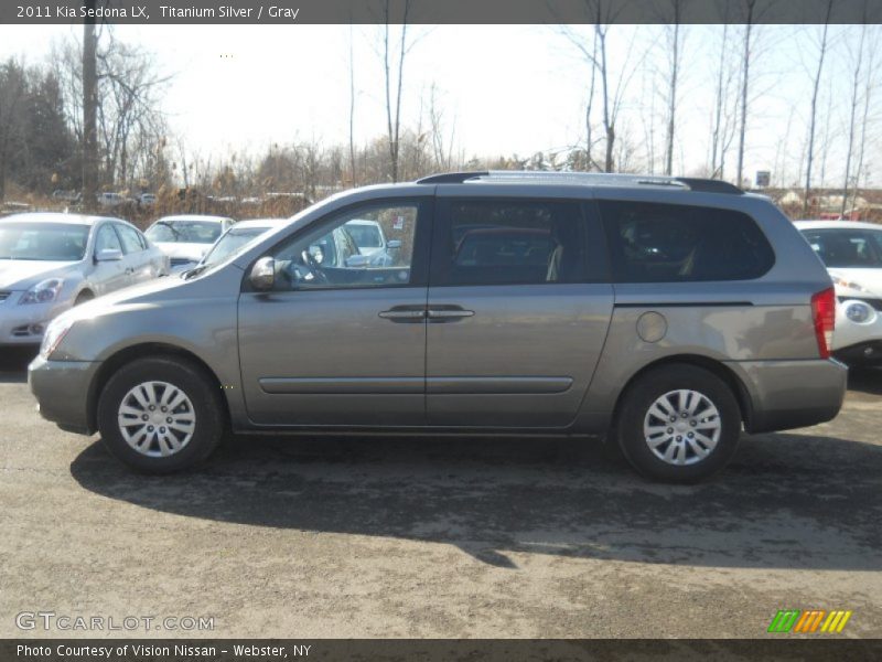 Titanium Silver / Gray 2011 Kia Sedona LX