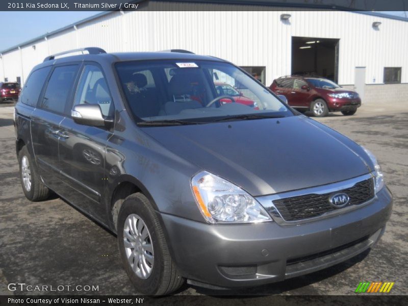 Titanium Silver / Gray 2011 Kia Sedona LX