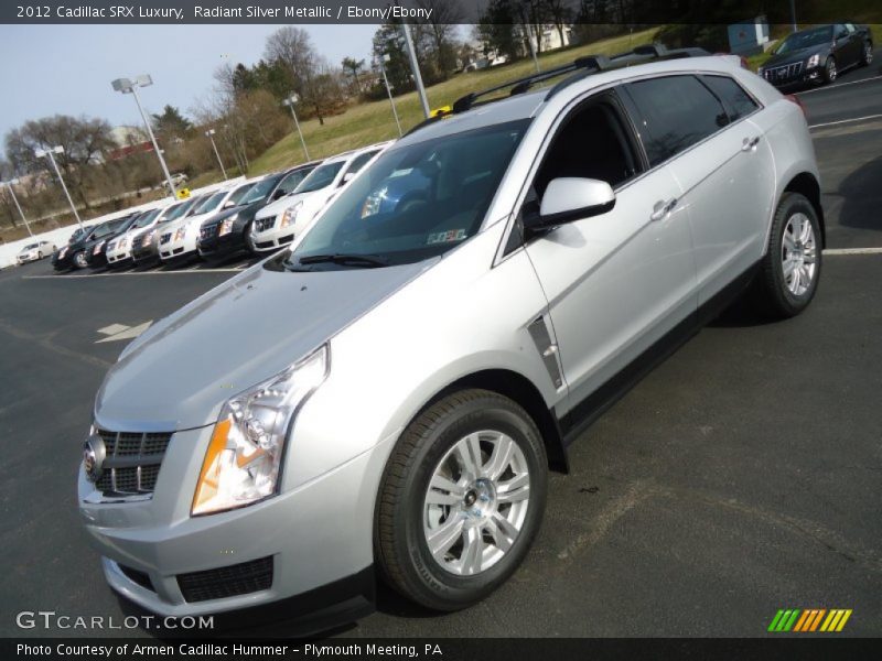 Radiant Silver Metallic / Ebony/Ebony 2012 Cadillac SRX Luxury