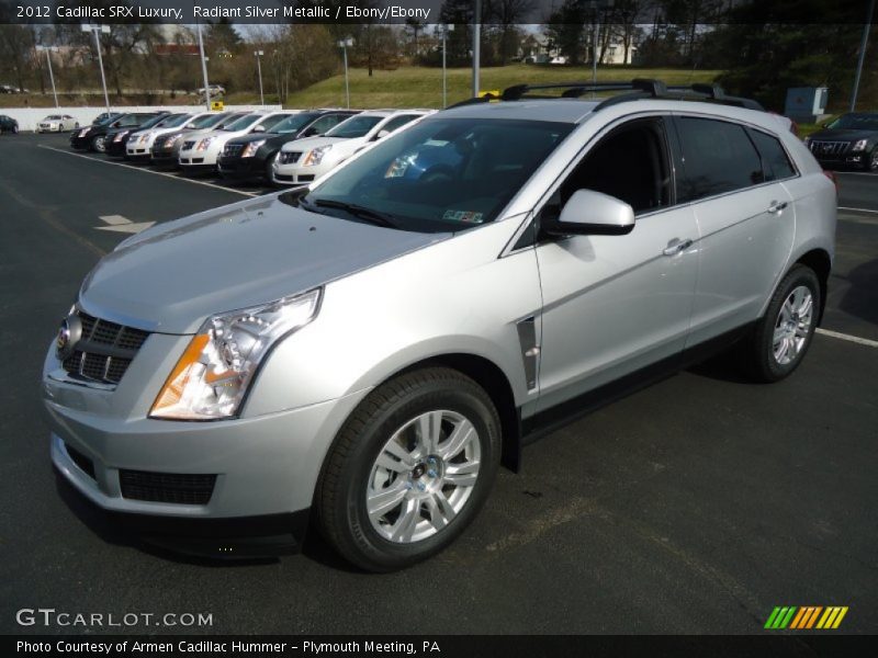 Radiant Silver Metallic / Ebony/Ebony 2012 Cadillac SRX Luxury